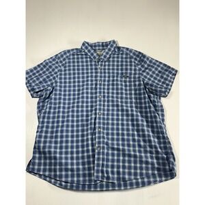 Eddie Bauer Medium Classic Travex Travel Lightweight Quick Dry Plaid Shirt